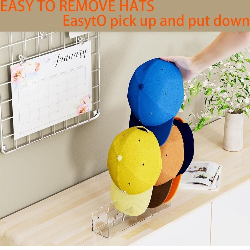 2 Pcs Transparent Acrylic Hat Organizer (39)